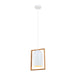 Buy Pendant Lights Australia SWING Oblong Shape Wood Frame 1 Light Pendant White - SWING1