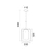 Buy Pendant Lights Australia SWING Oblong Shape Wood Frame 1 Light Pendant Black - SWING2