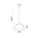 Buy Pendant Lights Australia SWING Dome Shape Wood Frame 1 Light Pendant Black - SWING4