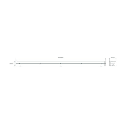 Buy LED Batten Lights Australia Bolt LED Batten Light L1200mm Metal / Polycarbonate 3CCT - 66003