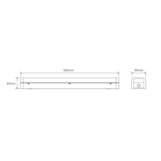 Buy LED Batten Lights Australia Bolt LED Batten Light L600mm Metal / Polycarbonate 3CCT - 66000