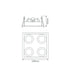 Buy Downlight Frames Australia Slotter Square Downlight Frame W226mm Silver Aluminium - 70009