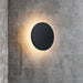 Buy Exterior Wall Lights Australia Artego Round Exterior Wall Light Black Aluminium 3000K - 46941003