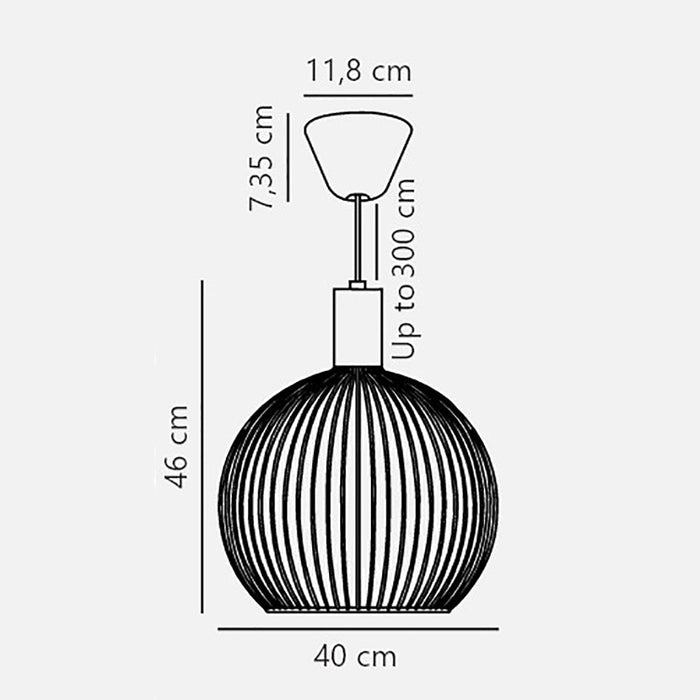 Buy Pendant Lights Australia Aver Pendant Light W400mm Black Metal - 84253003