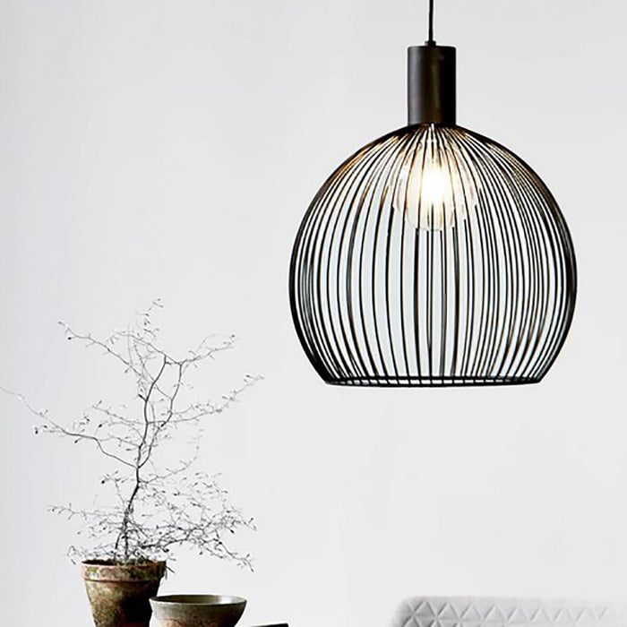 Buy Pendant Lights Australia Aver Pendant Light W400mm Black Metal - 84253003