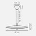 Buy Pendant Lights Australia Blanche Pendant Light W420mm Brass Metal 3000K - 2120773035
