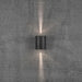 Buy Up / Down Wall Lights Australia Canto Up & Down Wall 2 Lights Black Aluminium 3000K - 49701003