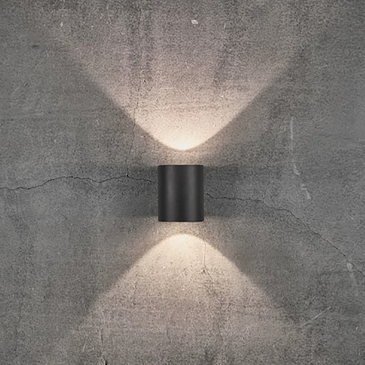 Buy Up / Down Wall Lights Australia Canto Up & Down Wall 2 Lights Black Aluminium 3000K - 49701003