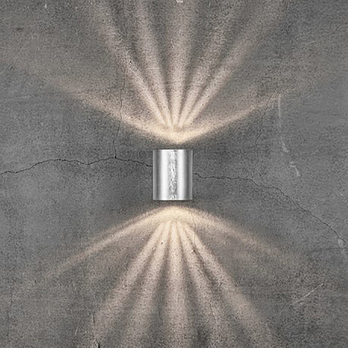 Buy Up / Down Wall Lights Australia Canto Up & Down Wall 2 Lights Galvanized 3000K - 49701031