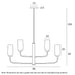Buy Pendant Lights Australia Sepring 8 Lights Pendant Lights Black Metal - SEBRING PE8-BKO