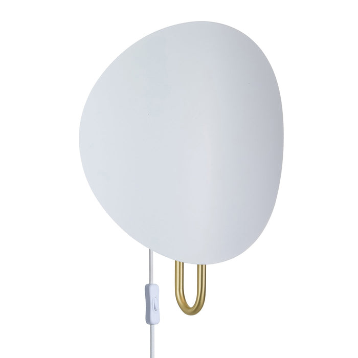 Spargo Wall Light White & Brass - 2320361001