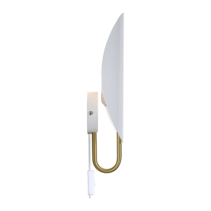 Spargo Wall Light White & Brass - 2320361001