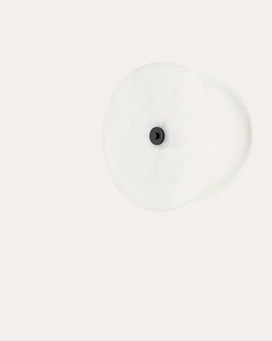 Sual Wall Light 250mm Alabaster & Matte Black - ARO.A1255+1096/25