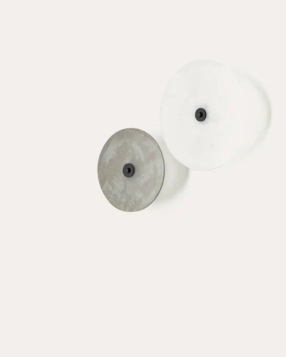 Sual Wall Light 350mm Alabaster & Matte Black - ARO.A1255+1096/35