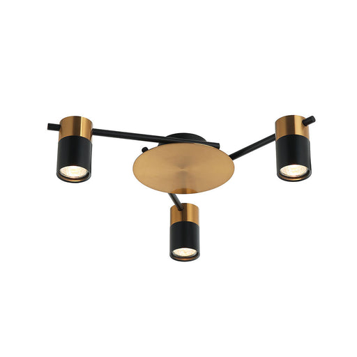 Buy Spotlights Australia TACHE Spot 3 lights Black & Antique Brass Aluminium - TACHE4