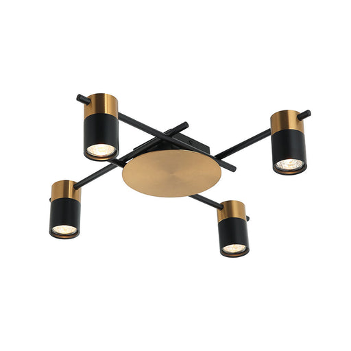 Buy Spotlights Australia TACHE Spot 4 lights Black & Antique Brass Aluminium - TACHE5