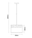 Buy Pendant Lights Australia TAMBURA Black Cloth Shade With Blonde Wood Trim 1 Light Pendant Medium - TAMBURA04