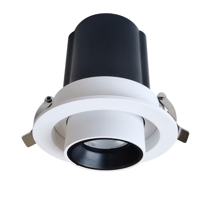 Buy Recessed LED Downlights Australia Tele Recessed LED Downlight White Aluminium 3CCT - TELE1