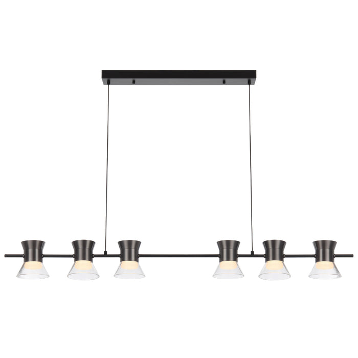 Tipico 6 Light LED Pendant Gun Metal - TIPICO PE6-GM