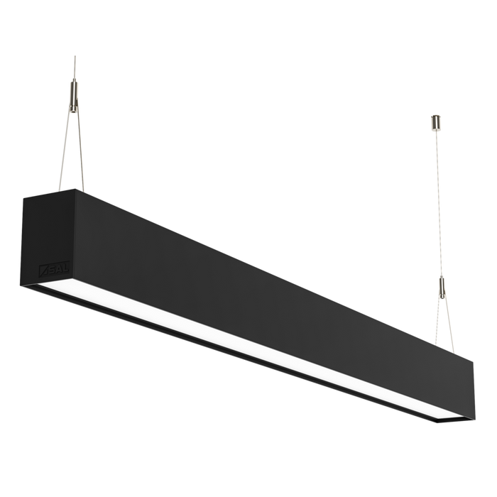 Buy LED Linear Lights Australia Titan LED Linear Light 80W Black Aluminium TRI Colour - S9776/80TC/BK
