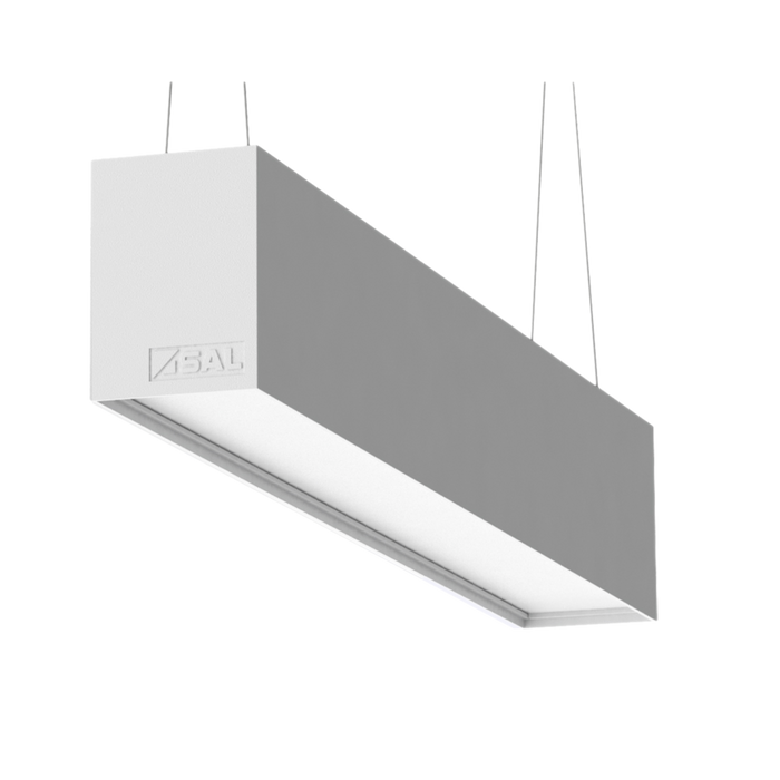 Buy LED Linear Lights Australia Titan LED Linear Light 80W White Aluminium TRI Colour - S9776/80TC