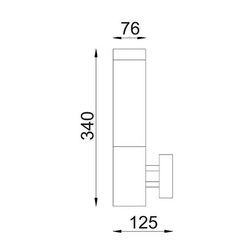 Buy Exterior Wall Lights Australia Torre Exterior Wall Light 304 Stainless Steel IP44 - TORRE2