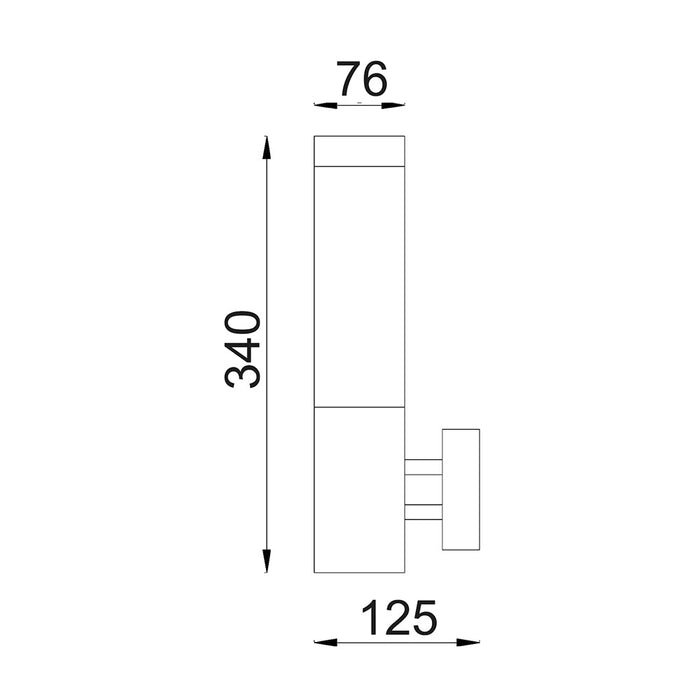 Buy Exterior Wall Lights Australia Torre Exterior Wall Light 304 Stainless Steel IP44 - TORRE2