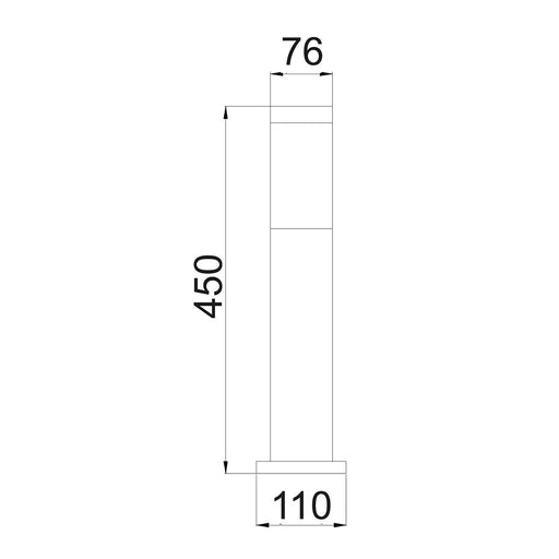 Buy Bollard Lights Australia Torre Bollard Light Short 304 Stainless Steel IP44 - TORRE4