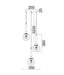 Buy Cluster Pendants Australia Interior Bronze Amber Spherical Glass Shape 3 Light Cluster Pendant - TRATTINO1X3R