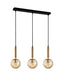 Buy Island Pendant Lights Australia Interior Bronze Amber Spherical Glass Shape 3 Light Island Pendant - TRATTINO1X3S