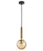 Buy Pendant Lights Australia Interior Bronze Amber Spherical Glass Shape 1 Light Pendant - TRATTINO1
