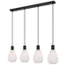 Buy Island Pendant Lights Australia Tresor 4 Light Island Pendant Black - TRESOR PE4-BKOM