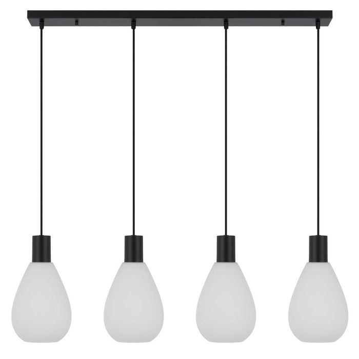 Buy Island Pendant Lights Australia Tresor 4 Light Island Pendant Black - TRESOR PE4-BKOM