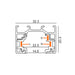 Buy Single Circuit Tracks & Accessories Australia Single Circuit Tracks & Accessorie 3 Wire L1000mm White Aluminium -TRK1WH2M