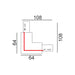 Buy Single Circuit Tracks & Accessories Australia Single Circuit Tracks & Accessorie Right 3 Wire Black Aluminium - TRK1BLCON3R