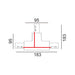 Buy Single Circuit Tracks & Accessories Australia Single Circuit Tracks & Accessorie Right1 3 Wire White Aluminium - TRK1WHCON4R1