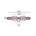 Buy Single Circuit Tracks & Accessories Australia Single Circuit Tracks & Accessorie L213mm Right 3 Wire Black Aluminium - TRK1BLCON6R