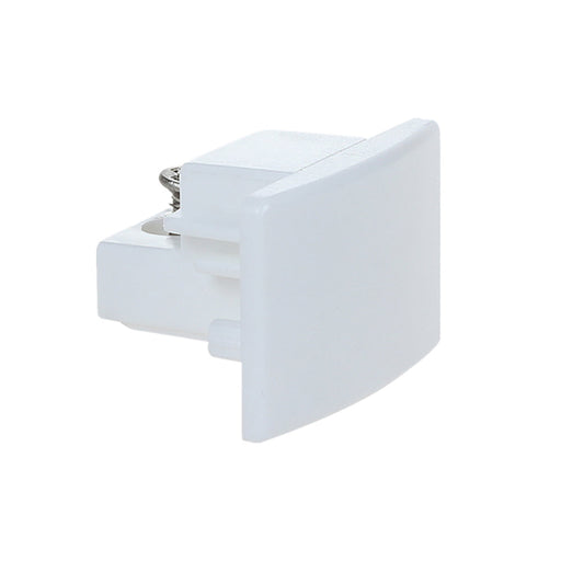 Buy Single Circuit Tracks & Accessories Australia Single Circuit Tracks & Accessorie End Cap 3 Wire White Aluminium - TRK1WHEND