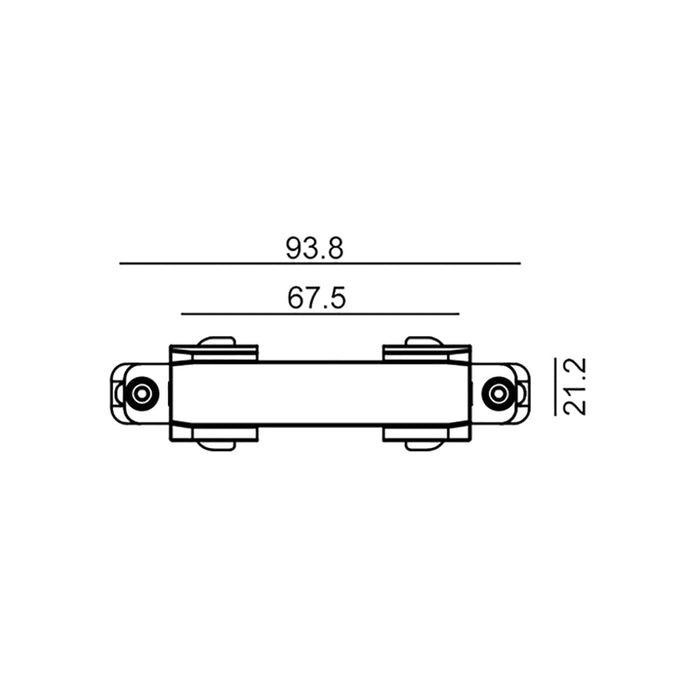 Buy Three Circuit Tracks & Accessories Australia Track 3 Circuit 4 Wire Mini Straight Connector Black - TRK3BLCON1