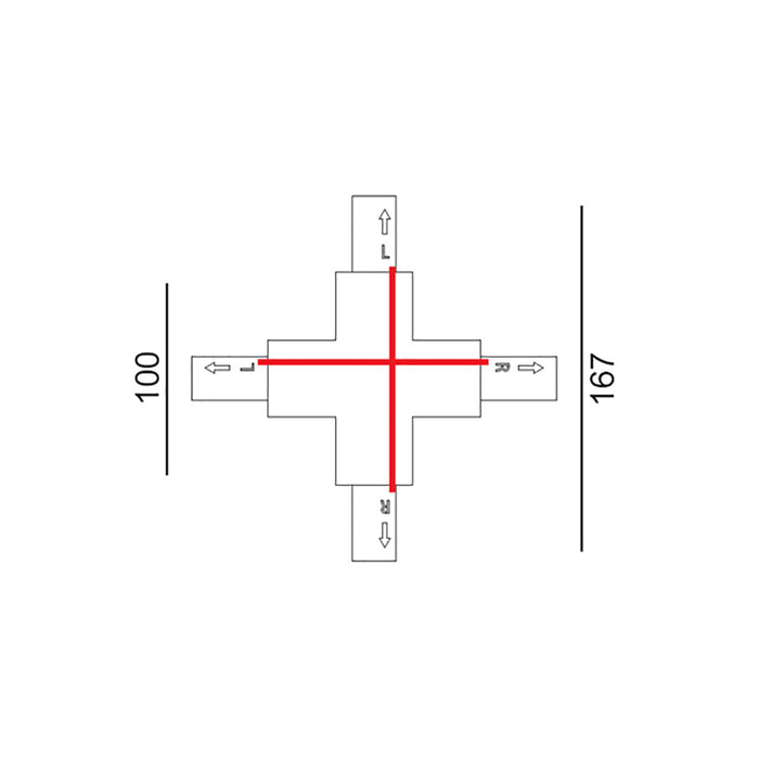 Buy Three Circuit Tracks & Accessories Australia Track 3 Circuit 4 Wire Cross-Piece Connector White - TRK3WHCON5