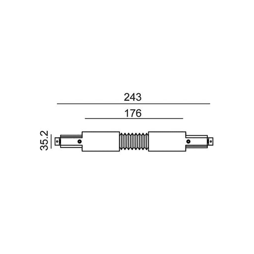 Buy Three Circuit Tracks & Accessories Australia Track 3 Circuit 4 Wire Flexible Connector White - TRK3WHFLEXCON