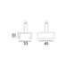 Buy Three Circuit Tracks & Accessories Australia Track 3 Circuit 4 Wire Suspension Mount Kit White - TRK3WHSUSKIT1