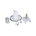 Buy Three Circuit Tracks & Accessories Australia Track 3 Circuit 4 Wire Suspension Mount Kit White - TRK3WHSUSKIT1