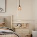 Buy Pendant Lights Australia Interior Bronze Amber Wine Glass Ribbed 1 Light Pendant - TULIP1