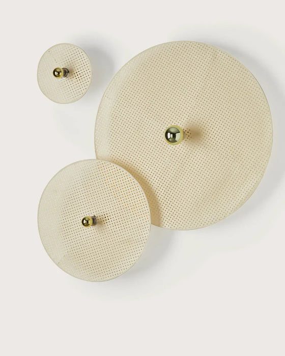 Tan Tan Medium Wall Light Natural Rattan or Black Rattan - ARO.A1053/10/ORO+1125/60