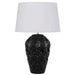 Buy Table Lamps Australia MADRID Table Lamp Black Ceramic / White Fabric - MADRID TL-BKWH