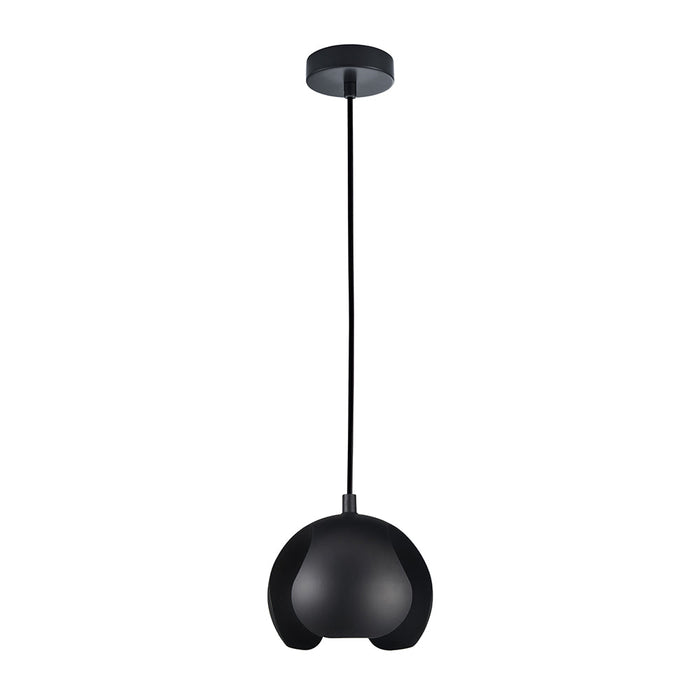 Buy Mini Pendants Australia Interior Iron Dome Shape 1 Light Pendant Matt Black - VAINA1