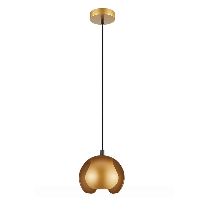 Buy Mini Pendants Australia Interior Iron Dome Shape 1 Light Pendant Matt Gold - VAINA3