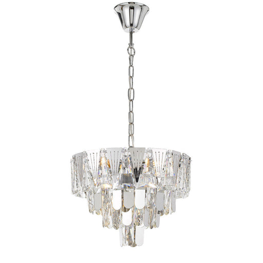 Buy Pendant Lights Australia Valerie 5 Light Pendant Chrome & Clear - VALERIE PE40-CH