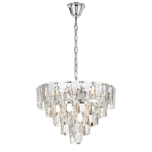 Buy Pendant Lights Australia Valerie 7 Light Pendant Chrome & Clear - VALERIE PE50-CH